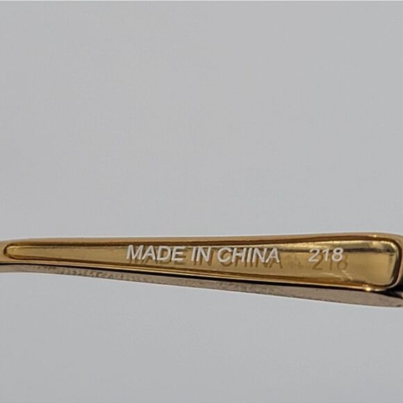 MCM 2114 717 Eyeglasses Frames 55-18-140 Gold Hexagon w/ Case Unisex Vtg Frames main image 12